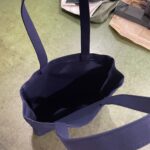 入館証回収箱に設置する帆布収納袋